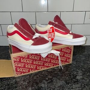 Vans unisex Style 36 Retro Sport 'Biking Red’ Men size 4 Women size 5.5